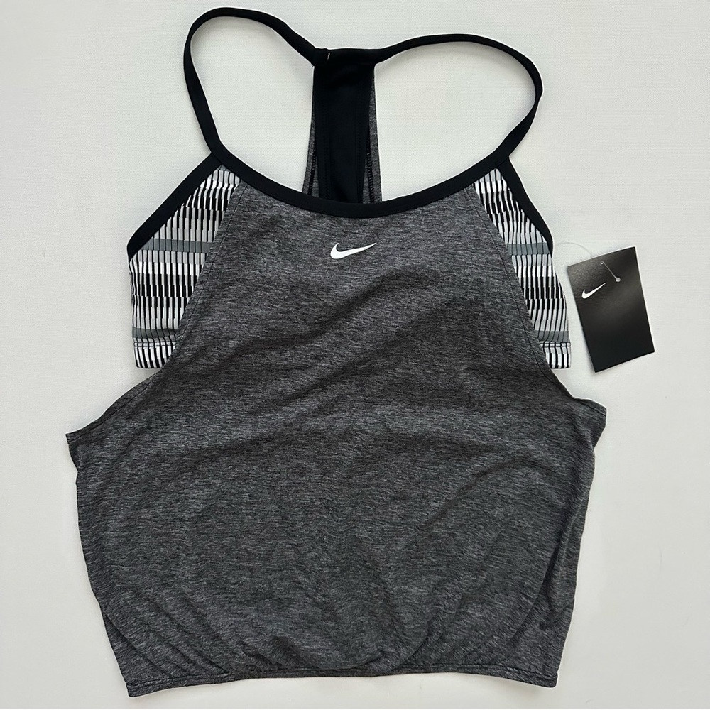 Nike Plus Size Textured Stripe 2 for 1 Swim Tankini